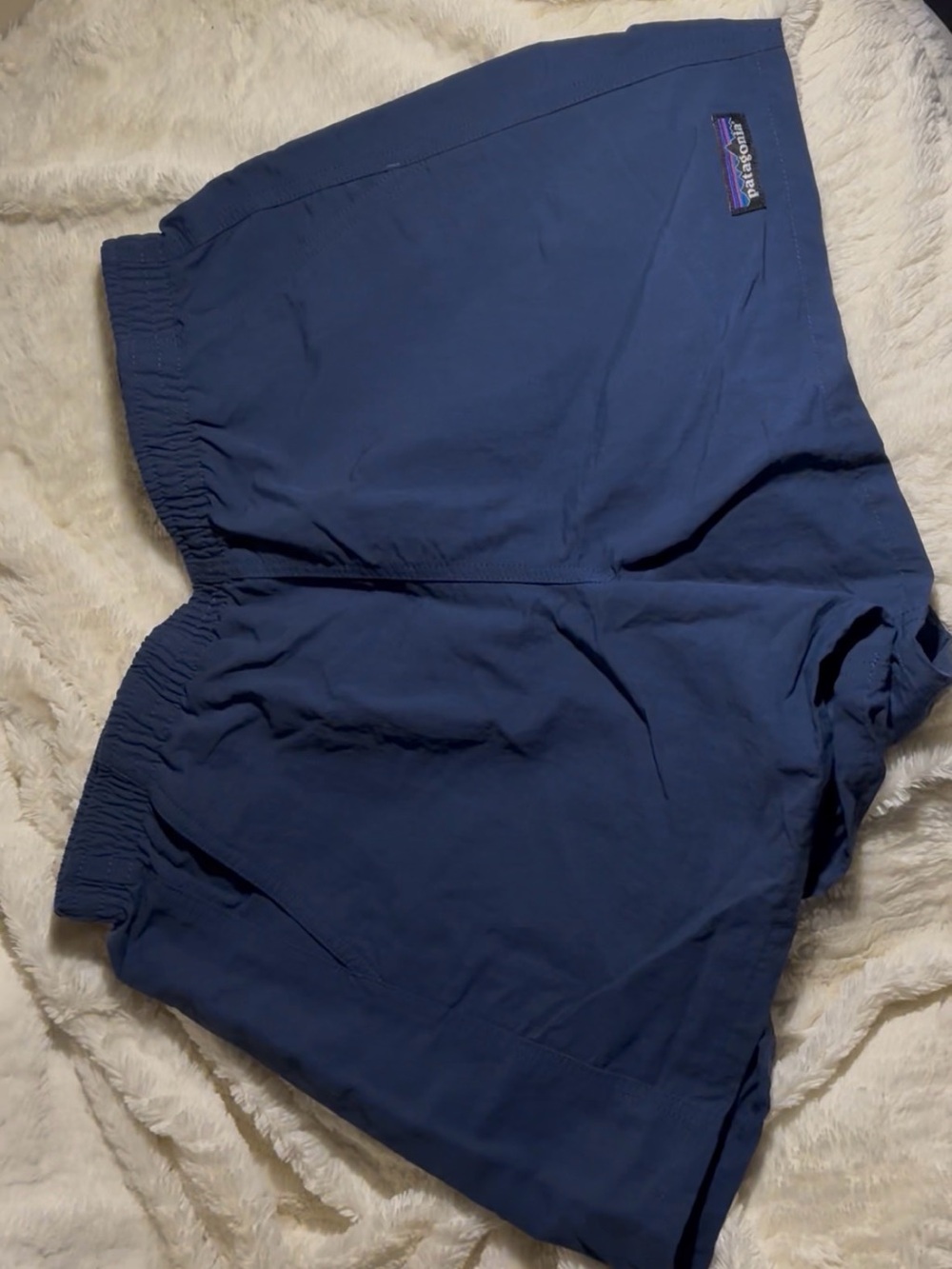 Patagonia Navy Athletic Packable Shorts
